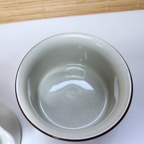 Arabia Fennica Cream and Sugar Set Stoneware Covered Sugar Bowl Mid Century - Picture 6 of 11